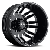 20x8.25 Vision Gloss Black Machined Face Rear 8x200 2005-Present F350 DRW